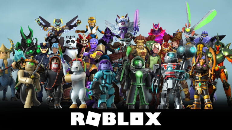 group of fantastical avatars over company name roblox is roblox