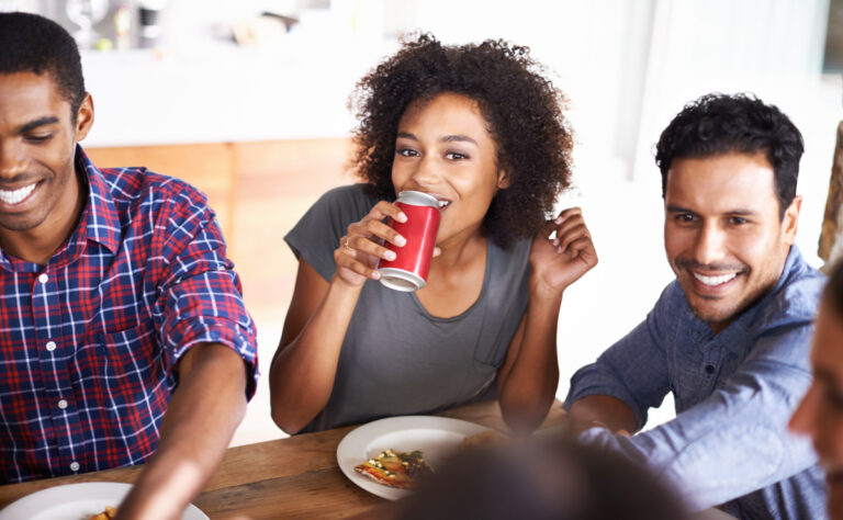 people drinking cola